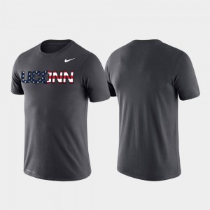 UConn Huskies T-Shirt Performance Americana Legend Men Anthracite
