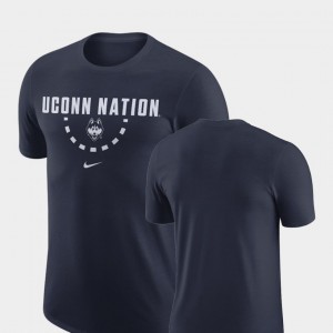 UConn Huskies T-Shirt Men Navy Basketball Team