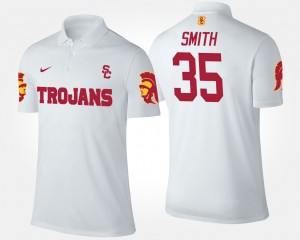 USC Trojans Cameron Smith Polo #35 Men's White