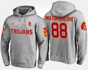 USC Trojans Daniel Imatorbhebhe Hoodie Men's #88 Gray
