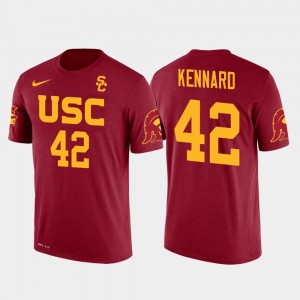 USC Trojans Devon Kennard T-Shirt Detroit Lions Football Red #42 Men Future Stars