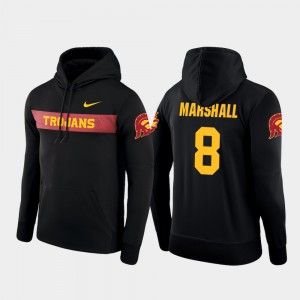 USC Trojans Iman Marshall Hoodie Sideline Seismic #8 For Men's Football Performance Black