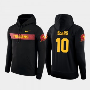 USC Trojans Jack Sears Hoodie Sideline Seismic Black #10 Mens Football Performance