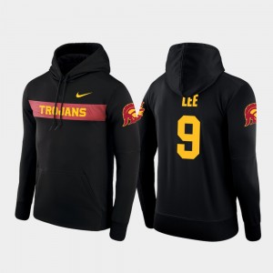 USC Trojans Marqise Lee Hoodie Football Performance Black #9 Men's Sideline Seismic