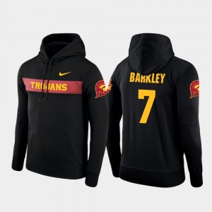 USC Trojans Matt Barkley Hoodie Sideline Seismic Black Football Performance Mens #7