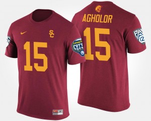 USC Trojans Nelson Agholor T-Shirt Cardinal #15 Pac-12 Conference Cotton Bowl Bowl Game Mens