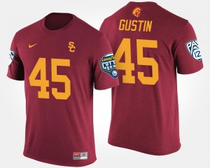 USC Trojans Porter Gustin T-Shirt Mens Pac-12 Conference Cotton Bowl #45 Cardinal Bowl Game