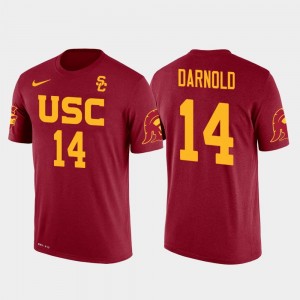 USC Trojans Sam Darnold T-Shirt Future Stars Red For Men New York Jets Football #14