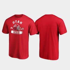 Utah Utes T-Shirt 2019 Alamo Bowl Bound Spike Red Men's