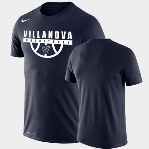 Villanova Wildcats T-Shirt For Men Performance Basketball Navy Drop Legend