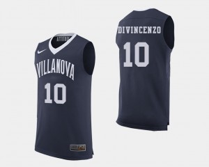 Villanova Wildcats Donte DiVincenzo Jersey College Basketball Navy Men's #10