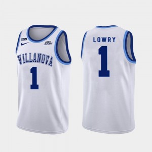 Villanova Wildcats Kyle Lowry Jersey White Authentic For Men's College Basketball #1