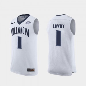 Villanova Wildcats Kyle Lowry Jersey College Basketball For Men #1 White Replica