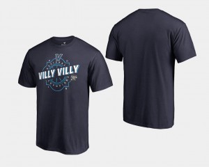 Villanova Wildcats T-Shirt Basketball National Champions Mens 2018 Freethrow Navy