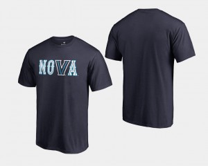 Villanova Wildcats T-Shirt 2018 Nova Navy Basketball National Champions For Men