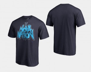 Villanova Wildcats T-Shirt For Men 2018 Nova Nation Navy Basketball National Champions