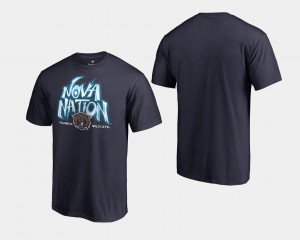 Villanova Wildcats T-Shirt For Men Navy 2018 Scratch Nation Basketball National Champions