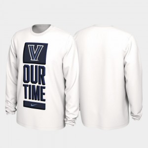 Villanova Wildcats T-Shirt Men White 2020 March Madness Our Time Bench Legend