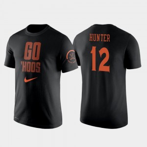 Virginia Cavaliers De'Andre Hunter T-Shirt #12 College Basketball For Men's Black 2 Hit Performance