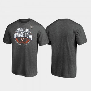 Virginia Cavaliers T-Shirt Scrimmage Heather Gray 2019 Orange Bowl Bound For Men's