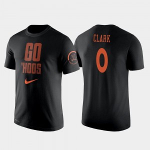 Virginia Cavaliers Kihei Clark T-Shirt 2 Hit Performance For Men #0 Black College Basketball