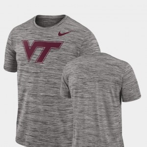 Virginia Tech Hokies T-Shirt Charcoal Performance 2018 Player Travel Legend Men