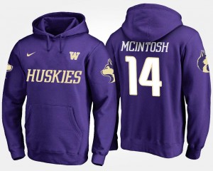 Washington Huskies JoJo McIntosh Hoodie Mens Purple #14
