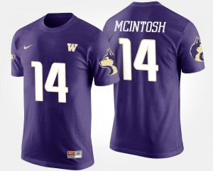 Washington Huskies JoJo McIntosh T-Shirt Mens Purple #14