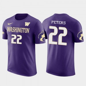 Washington Huskies Marcus Peters T-Shirt Purple For Men's Los Angeles Rams Football Future Stars #22