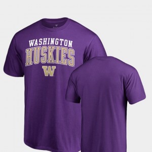 Washington Huskies T-Shirt Purple For Men Square Up
