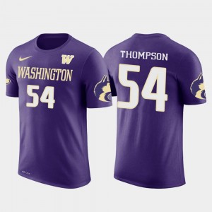Washington Huskies Shaq Thompson T-Shirt Future Stars Purple #54 Carolina Panthers Football For Men