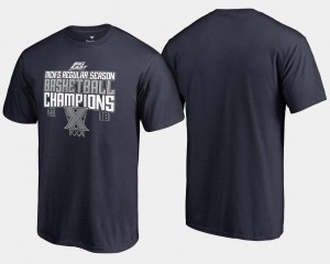 Xavier Musketeers T-Shirt Navy 2018 Big East Champions Men's Basketball Regular Season