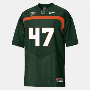 Miami Hurricanes Michael Irvin Jersey College Football Green Youth #47