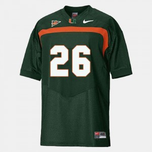 Miami Hurricanes Sean Taylor Jersey #26 College Football Kids Green
