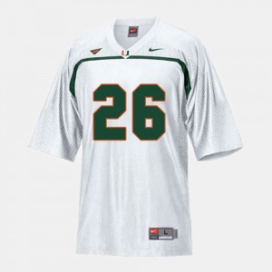 Miami Hurricanes Sean Taylor Jersey For Kids #26 White College Football