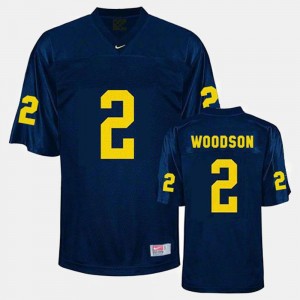 Michigan Wolverines Charles Woodson Jersey #2 College Football For Men's Blue