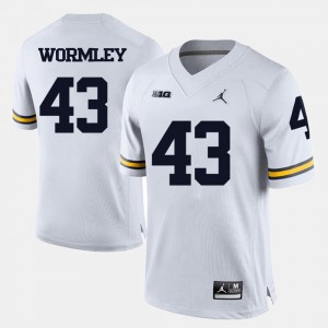 Michigan Wolverines Chris Wormley Jersey White Men College Football #43