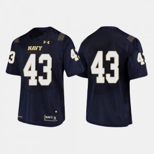 Navy Midshipmen Nelson Smith Jersey Navy For Men's College Football #43