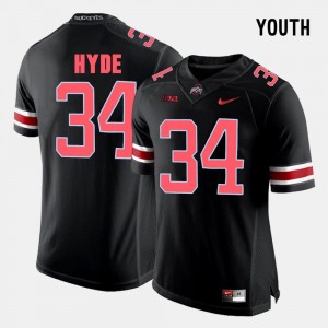Ohio State Buckeyes CameCarlos Hyde Jersey #34 Black College Football Kids