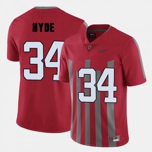 Ohio State Buckeyes CameCarlos Hyde Jersey #34 College Football Mens Red