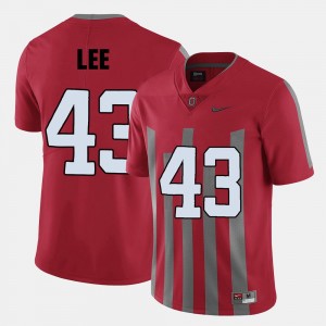Ohio State Buckeyes Darron Lee Jersey #43 For Men College Football Red