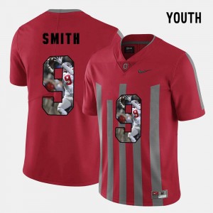 Ohio State Buckeyes Devin Smith Jersey #9 Youth Pictorial Fashion Red