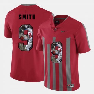 Ohio State Buckeyes Devin Smith Jersey Men's Pictorial Fashion Red #9