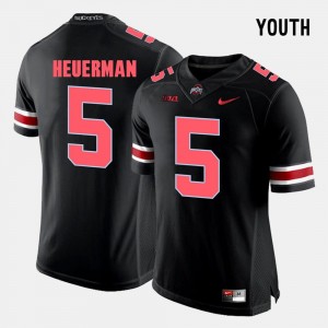 Ohio State Buckeyes Jeff Heuerman Jersey Kids Black College Football #5