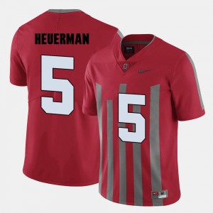 Ohio State Buckeyes Jeff Heuerman Jersey For Men's #5 College Football Red