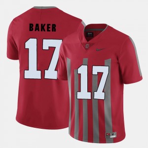 Ohio State Buckeyes Jerome Baker Jersey College Football For Men #17 Red