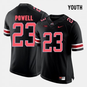 Ohio State Buckeyes Tyvis Powell Jersey For Kids #23 College Football Black