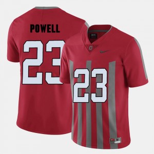 Ohio State Buckeyes Tyvis Powell Jersey College Football #23 Red For Men's