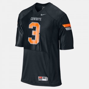 Oklahoma State Cowboys and Cowgirls Brandon Weeden Jersey Kids Black #3 College Football