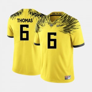 Oregon Ducks De'Anthony Thomas Jersey #6 Men's College Football Yellow